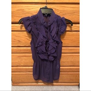Purple sheer blouse